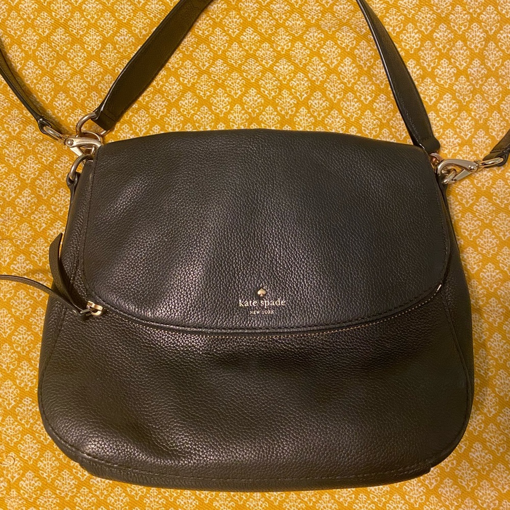 Black Kate Spade crossbody bag